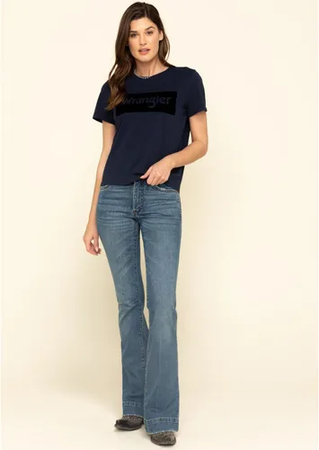 Vista 6 de Wrangler Pantalones de mezclilla retro de talle alto para mujer