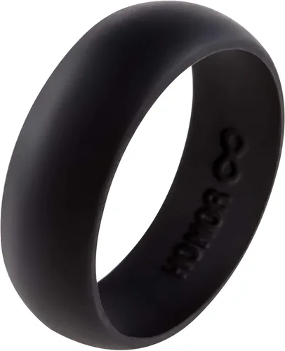 Vista 4 de Anillo de Eternidad Honor Anillo de Silicona para Hombre Banda de Boda