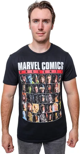 Vista 2 de Marvel Comics Presents Timeless Avengers Grid Captain America Iron Man Camiseta X-Men