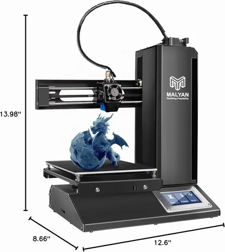 Vista 7 de MALYAN M320 Mini impresora 3D para niños y principiantes - Impresoras 3D FDM totalmente ensambladas con placa magnética flexible extraíble