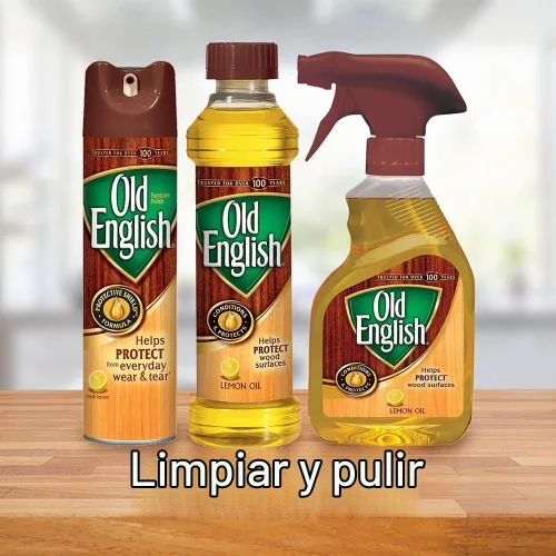 Vista 7 de Old English Aceite de limón para muebles, botella de 16 onzas líquidas Cuidado de los muebles, Pulimentos de muebles, Pulimentos de madera