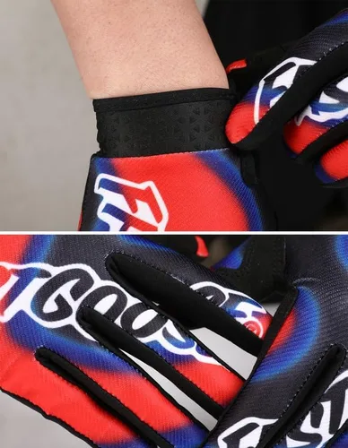 Vista 5 de Guantes de ciclismo para hombre y mujer, guantes de motocicleta con pantalla táctil, guantes de motocicleta para carretera y motocross, guantes