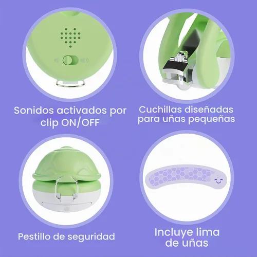 Vista 4 de Playhouse MD Interactive Baby & Kids Nail Clipper with Sounds & File