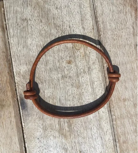 Vista 16 de 3 mm Men Genuine Leather Bracelet - Handmade Adjustable Cuff, Mens Minimalism Leather Wrap Wristband, Simple Accessories, Premium Leather, Women