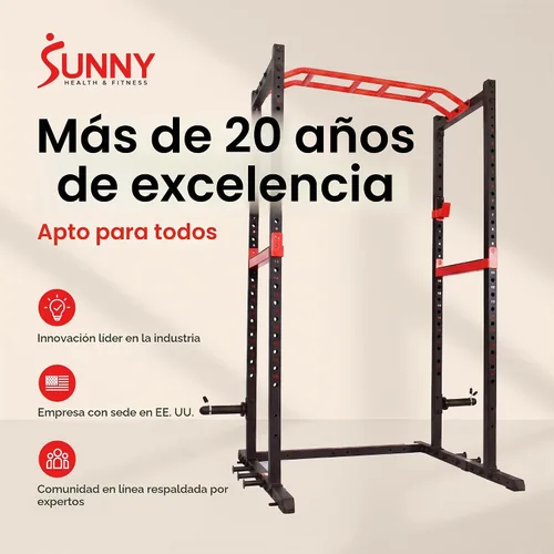 Vista 9 de Sunny Health & Fitness Power Rack & Cage Systems for Home Gym Training