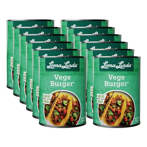 Vista 5 de Loma Linda - Carnes a base de plantas (hamburguesa vegetal (15 oz.), paquete de 3