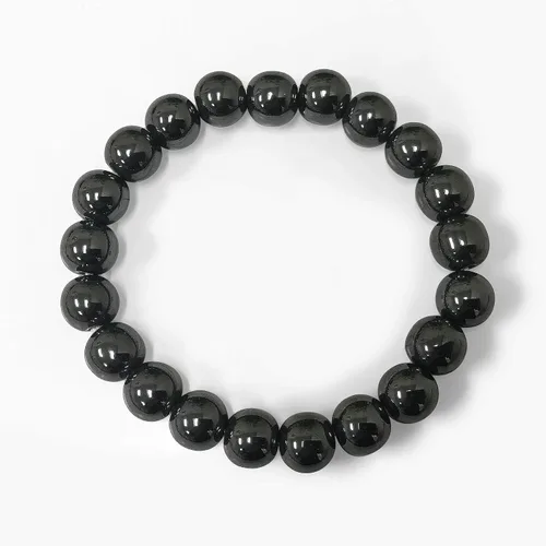 Vista 156 de Gem Avenue Handmade Round Bead Stretch Bracelet Unisex Natural Stone Beaded Jewelry for Men & Women, Elastic Wristband for Daily Wear