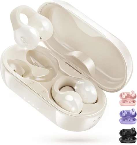 Vista 12 de King Lucky i21 Auriculares Inalámbricos Bluetooth de Oreja Abierta con Clip, con Micrófono, Cancelación de Ruido, Resistentes al Agua IPX4