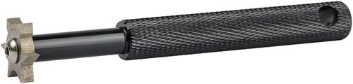 Vista 4 de HIFROM Afilador de ranuras con 6 cabezales – Afilador de ranuras para palos de golf, herramienta de reranurado y limpiador para todos los hierros