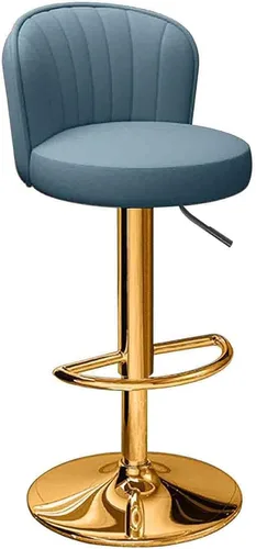 Vista 10 de N/A - Silla de mostrador de desayuno, taburete de bar giratorio ajustable 24.8-32.7 in, taburete de cocina para el hogar, comedor, para islas
