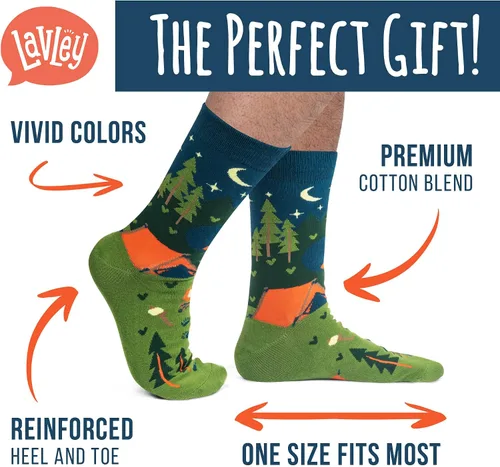 Vista 2 de Id Rather Be - Calcetines divertidos regalos novedosos para hombres mujeres y adolescentes