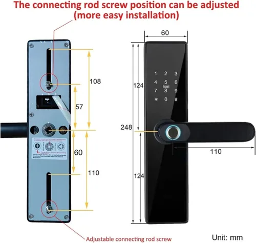 Vista 6 de Tuya Cerradura Electrónica WiFi