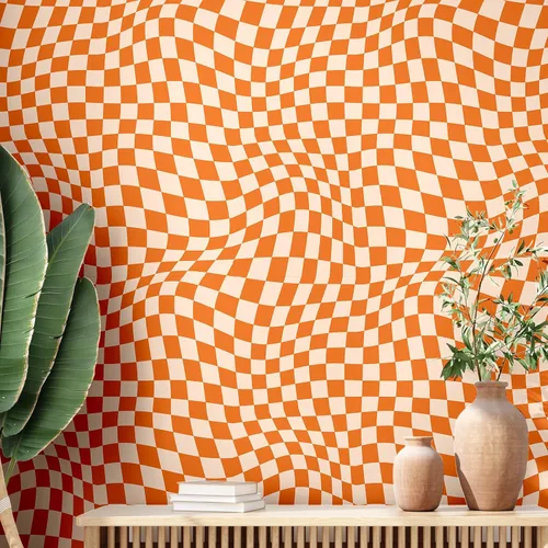 Vista 9 de Dunzoom Papel tapiz a cuadros de despegar y pegar de 15.75''x118'' pulgadas, estético, extraíble, papel de contacto, papel tapiz preppy, decoración