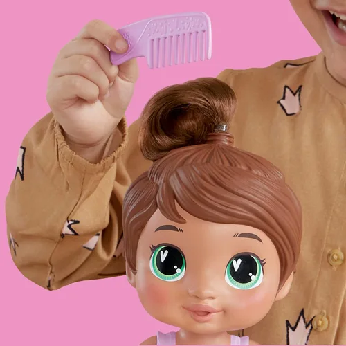 Vista 3 de Baby Alive Shampoo Snuggle Sophia Sparkle Brown Hair - Juego de muñecas de agua de 11 pulgadas, juguetes para niñas y niños de 3 años y más