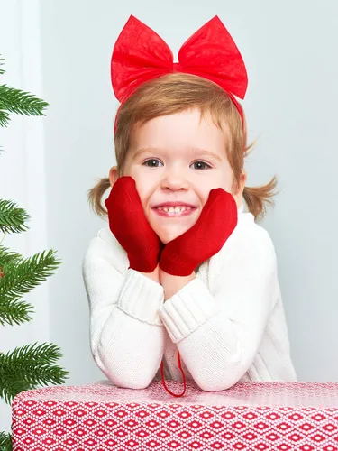 Vista 4 de 3 pares de guantes elásticos para niños
