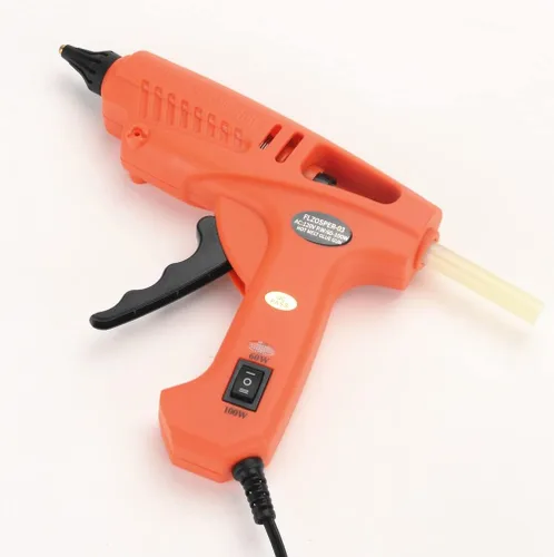 Vista 2 de FLZOSPER Pistola de pegamento caliente de tamaño completo de 60/100 W con 20 barras de pegamento, pistola de pegamento grande de doble potencia, kit