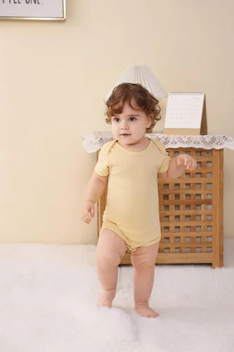 Vista 5 de GUISBY Body de bambú de manga corta para bebés de 0 a 24 meses