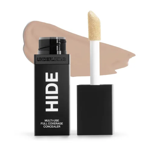 Vista 11 de HIDE Corrector líquido, corrector de cobertura media a completa para imperfecciones, ojeras y cicatrices debajo de los ojos, corrector sin aceite