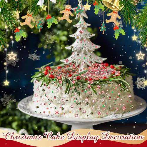 Vista 7 de BBTO 250 Gramos de Polvo de Chocolate Falso Navideño, Polímeros Pequeños de Arcilla, Adornos de Polímero de Navidad, Arcilla Suave para DIY, Adornos