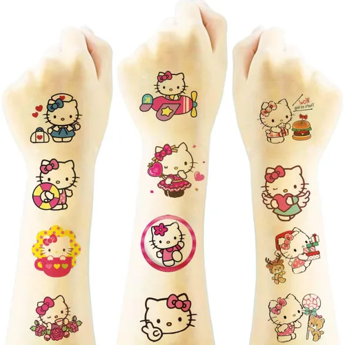 Vista 6 de 40 tatuajes temporales de cazadores de películas de demonios para niños, ídolo coreano Huntrx, Saja Boys, Jinwoo, Rumi, Tigre, calcomanías