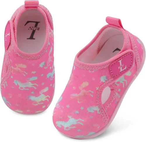 Vista 7 de Zapatos de agua para niños y niñas, zapatos de playa para niños y niñas, secado rápido, antideslizantes, transpirables, calcetines acuáticos