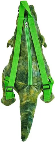 Vista 5 de Rhode Island Novelty 20" Dino Mochila T-Rex, Verde