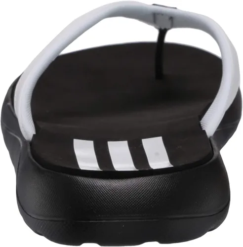 Vista 3 de adidas Originals Chanclas Cloudfoam para mujer Core Negro Ftwr Blanco Señal Coral