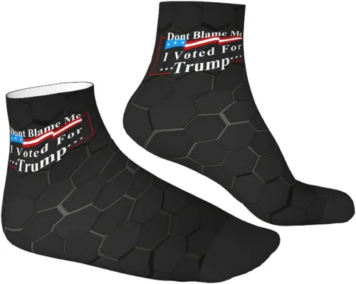 Vista 3 de GDJF Dont Blame Me I Voted For Trump Flag Ankle Socks Winter Low Cut Sports Warm Comfort Breathable Casual Socks For Mens And Womens (17)
