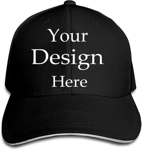 Vista 9 de Sombreros unisex con visera solar para papá, gorras de camionero personalizadas, gorras de béisbol para regalos Sombreros de béisbol Negro
