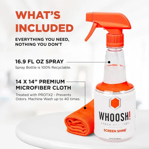 Vista 2 de WHOOSH Kit de limpieza recargable Screen Shine Pro, 16.9 fl oz