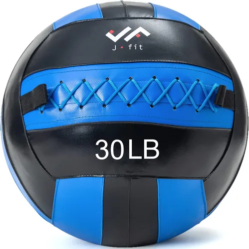 Vista 33 de JFit Wall Ball – Premium Soft Weighted Exercise Ball for Strength, Conditioning, Gym & Home Workouts, 4-30 LB