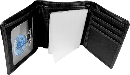 Vista 2 de NFL Siskiyou Sports Jacksonville Jaguars - Cartera de cuero repujado con triple pliegue para hombre, talla única, color negro