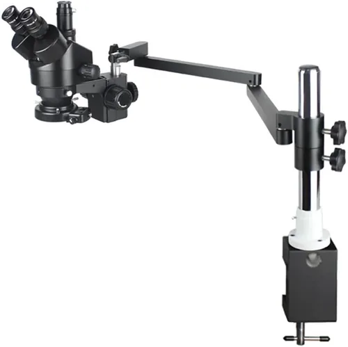 Vista 4 de Microscope Kit Rotatable Universal Articulating Arm Stand for Binocular Trinocular Stereo Zoom Microscope Focus Microscopio Camera Repair Tools