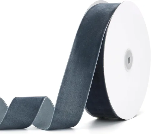 Vista 61 de Cinta de terciopelo negro de 1-1/2 pulgadas x 20 yardas, ideal para envolver regalos, hacer lazos para el pelo, coronas, decoración de boda y fiesta