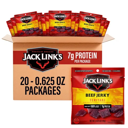 Vista 11 de Jack Link's Beef Jerky Multipack - Original - 0.625 oz (paquete de 20)