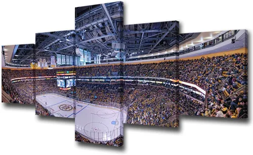 Vista 9 de Decoración de sala deportiva Memphis Grizzlies Imágenes para sala de estar, el foro FedEx en Memphis, pinturas de Tennessee, 5 piezas, lienzo, arte