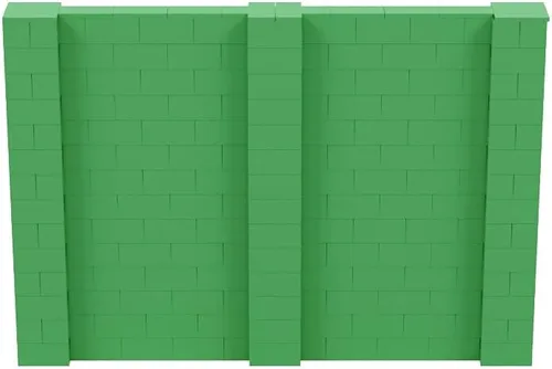 Vista 17 de EverBlock Kit de pared de 5 x 4 pies Bloques de construcción modulares Sistema de pared para edificios, pantallas y estructuras Divisor