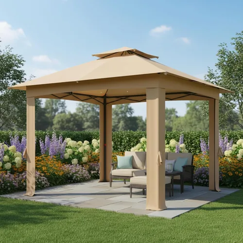 Vista 2 de Garden Winds Cubierta superior de repuesto de ajuste personalizado compatible con ABCCANOPY Y, MasterCanopy y Cooshade 13 x 13 pulgadas, tela