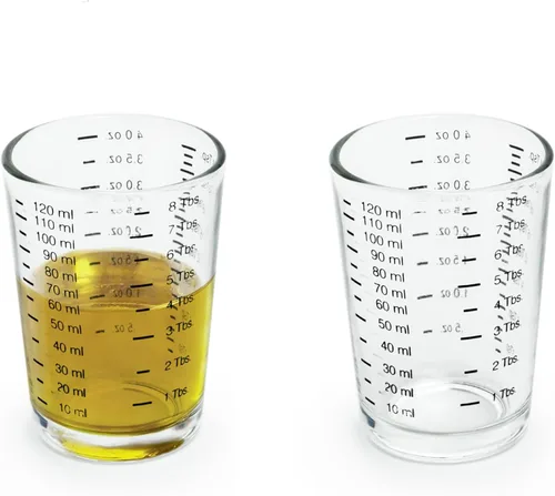 Vista 4 de Fox Run Vaso de chupito de medición, 2 x 2 x 2.25 pulgadas, transparente, 1 unidad (paquete de 1)