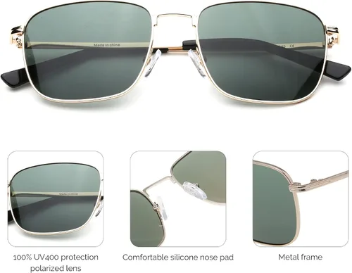 Vista 6 de JOO'RTI Polarized Sunglasses for Women & Men, UV Protection