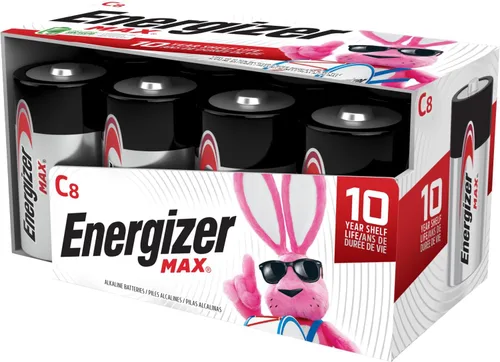 Vista 10 de Energizer MAX C Baterías, pilas alcalinas de celda C prémium (8 baterías) (paquete de 2)