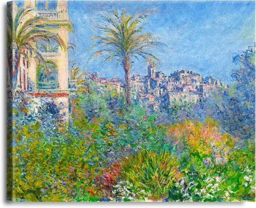 Vista 304 de A&T ARTWORK Antibes Seen from The Salis Gardens de Claude Monet Las Obras de Arte Clásico Mundial Reproducciones, Impresiones de Arte en Lienzo