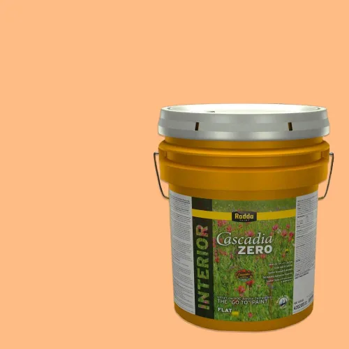 Vista 101 de Rodda Paint CASCADIA ZERO - Pintura plana e imprimación para interiores en uno, cuarto de galón, crema de ballet