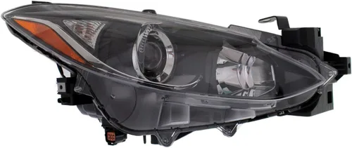 Vista 3 de Evan Fischer Faro delantero del lado del conductor y del pasajero para Mazda 3 2014-2016 también se adapta a 3 halógenos deportivos con bombilla(s)