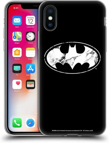 Vista 410 de Head Case Designs Funda de gel con licencia oficial de Batman DC Comics Bat Signal Logos [protección de grado militar] compatible con Apple iPhone 7