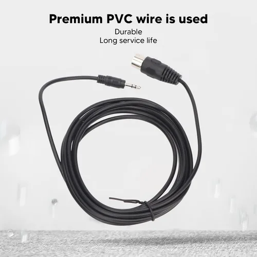 Vista 5 de Cable macho DIN de 8 pines, 9.8 pies DIN 8 pines a 0.138 in MIDI, enchufe macho DIN de 8 pines a cable de audio convertidor macho de 0.138 in