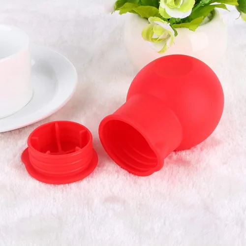 Vista 7 de Olla para derretir chocolate de 3.4 fl oz, herramienta de silicona suave para calentar la leche para hornear en microondas, 3.7 x 2.6 in