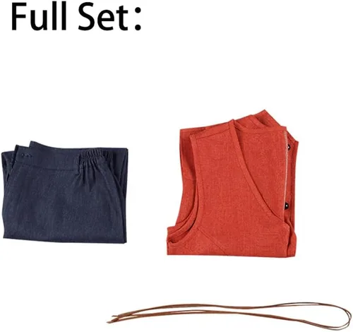 Vista 4 de Disfraz de Luffy para cosplay, disfraz de Luffy para adultos, uniforme de Halloween
