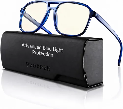 Vista 10 de Prospek Gafas de bloqueo de luz azul para hombres y mujeres, lectores de computadora