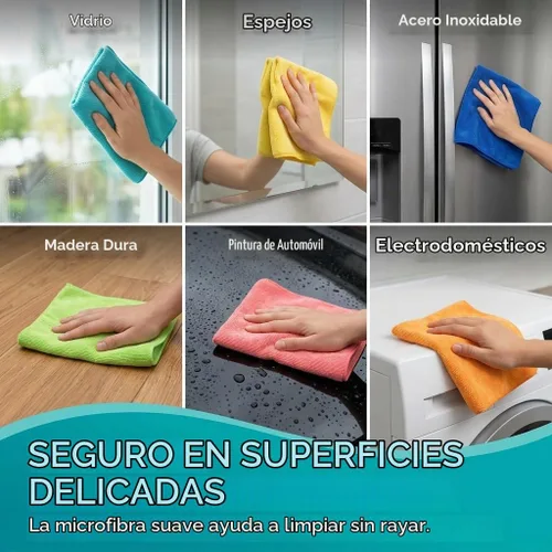 Vista 7 de HELOMOR 3 paños de limpieza de microfibra extra grandes, toallas de piso de 30 x 18 pulgadas para trapeador de escobilla de goma, trapos de limpieza